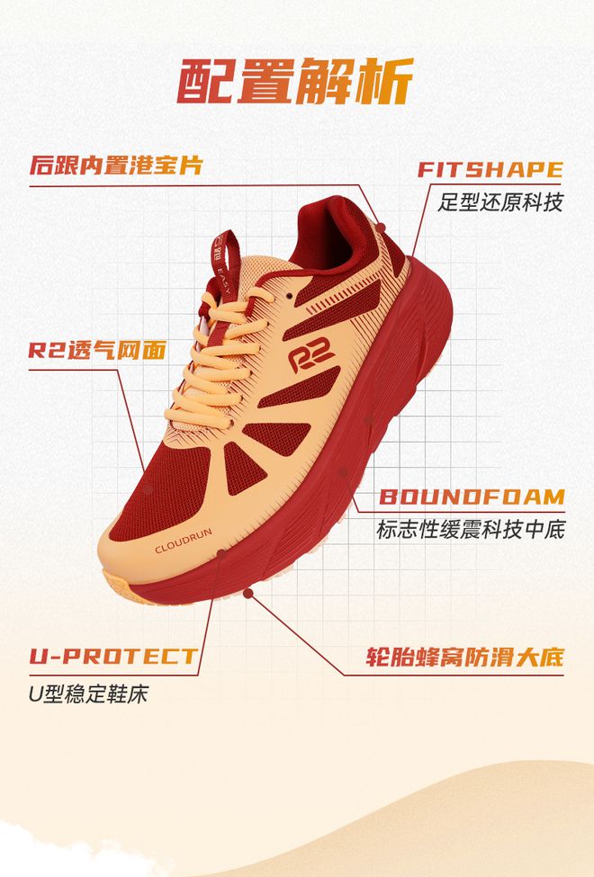 Y 后底缓震助力初跑者轻松启航！球王会体育网站R2跑鞋云跑EAS(图4)
