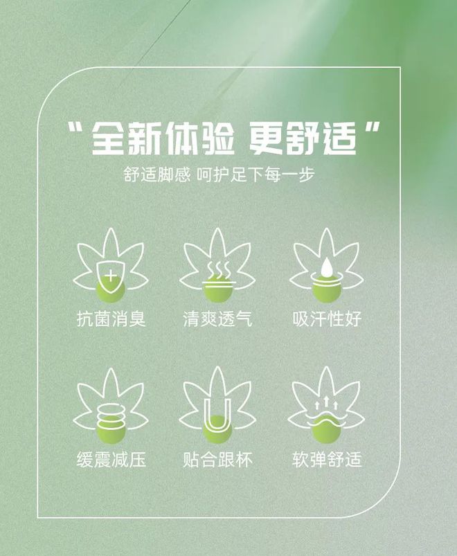 垫全方位呵护你的运动健康球王会app草本抗菌鞋